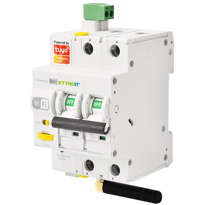 ESR3216 — Interruttore Magnetotermico 2P TuyaSmartWiFi 16A
