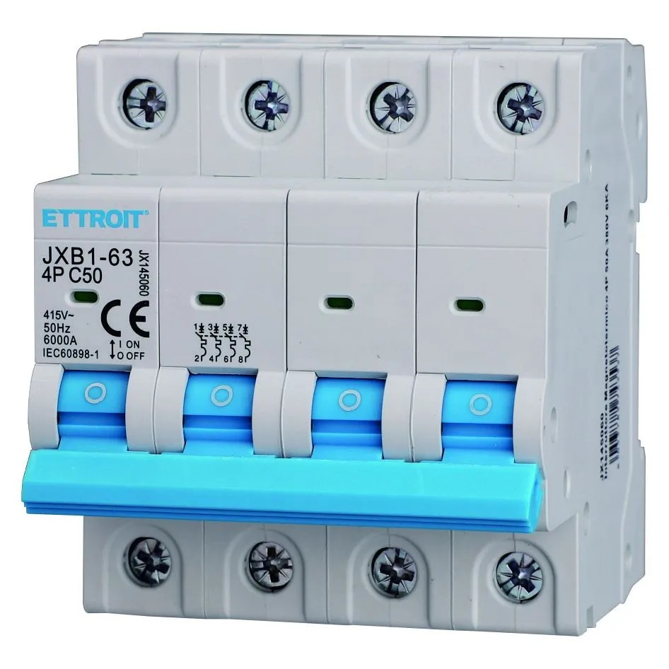 JX145060 — Interruttore Magnetotermico 4P 50A 380V 6kA