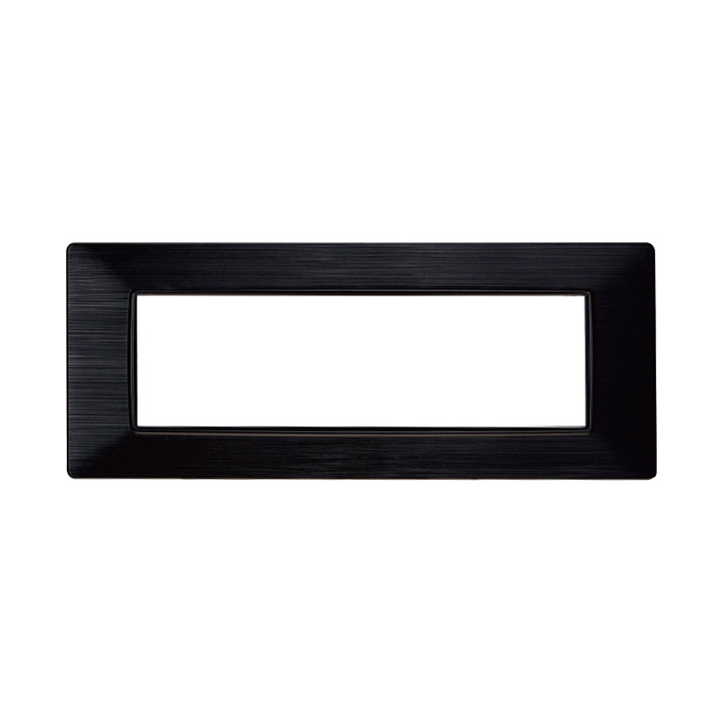 EV85614 — PLACCA 7P NERO SATINATO