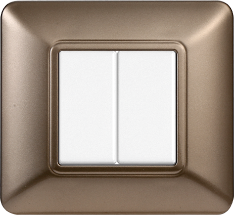 MT83210 — PLACCA PLASTICA 2P BRONZO