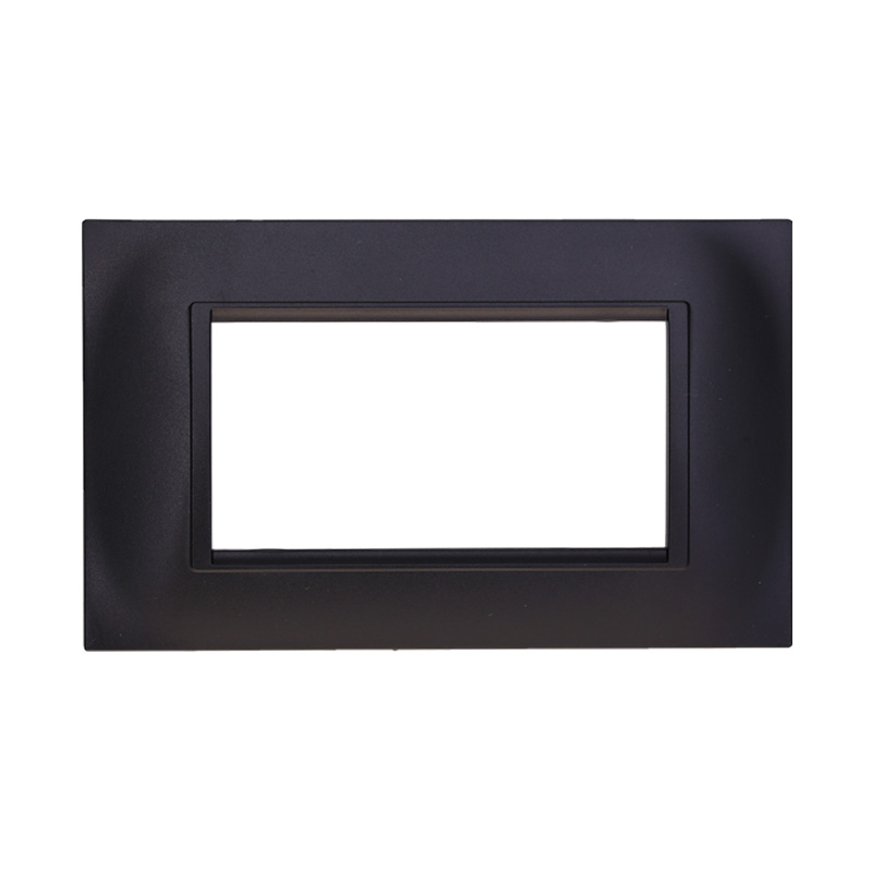 LN89402 — PLACCA QUADRATA 4P NERO
