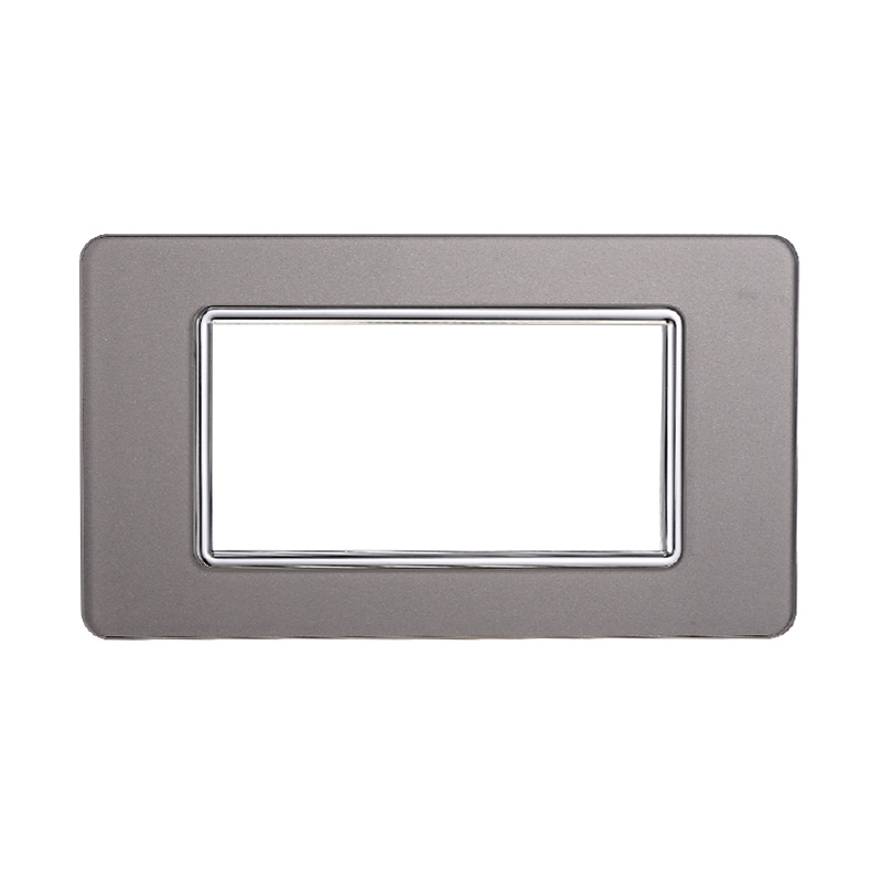 EV84406 — PLACCA VETRO 4P SILVER
