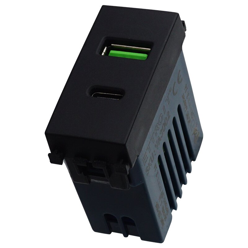 VA3002 — PRESA USB 2 IN 1 USB+TYPE-C 3.1AMH