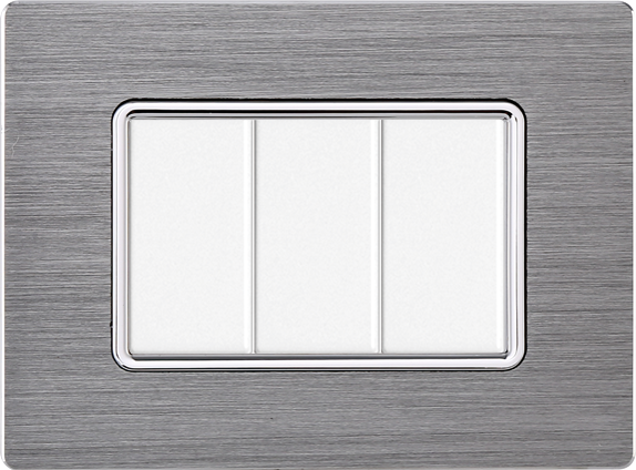 MT86306 — PLACCA ALLUMINIO 3P SILVER