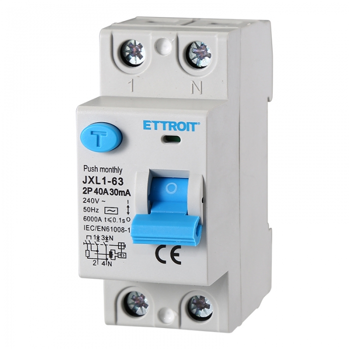 JX324061 — Interruttore Differenziale Puro 2P 40A 30mA 220V-6kA