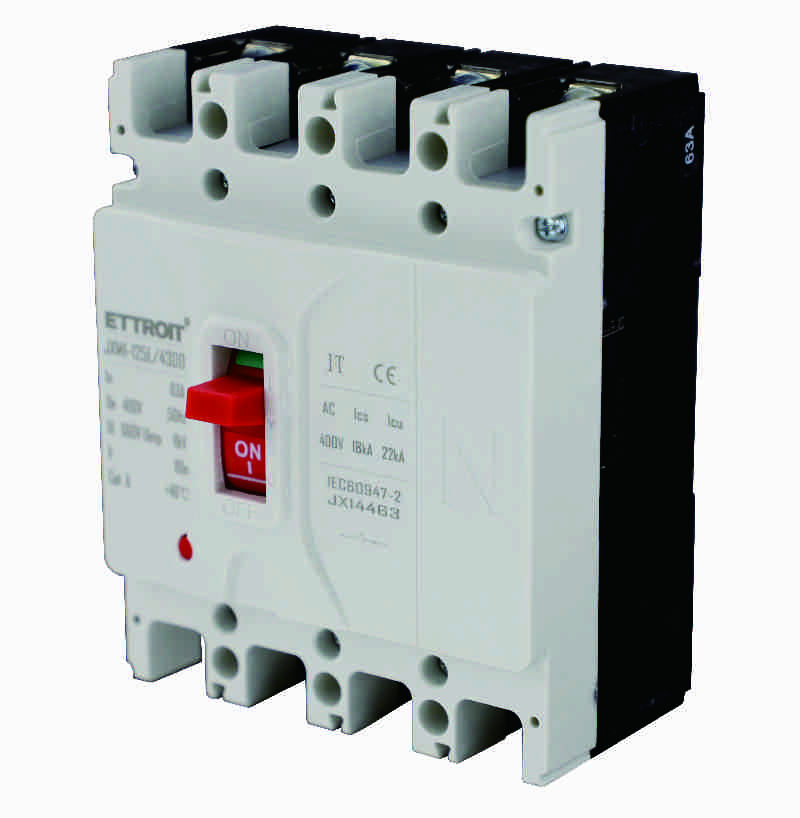 JX14463 — MCCB Interruttori Scatolati Magnetotermici 4P 63A 380V-25kA