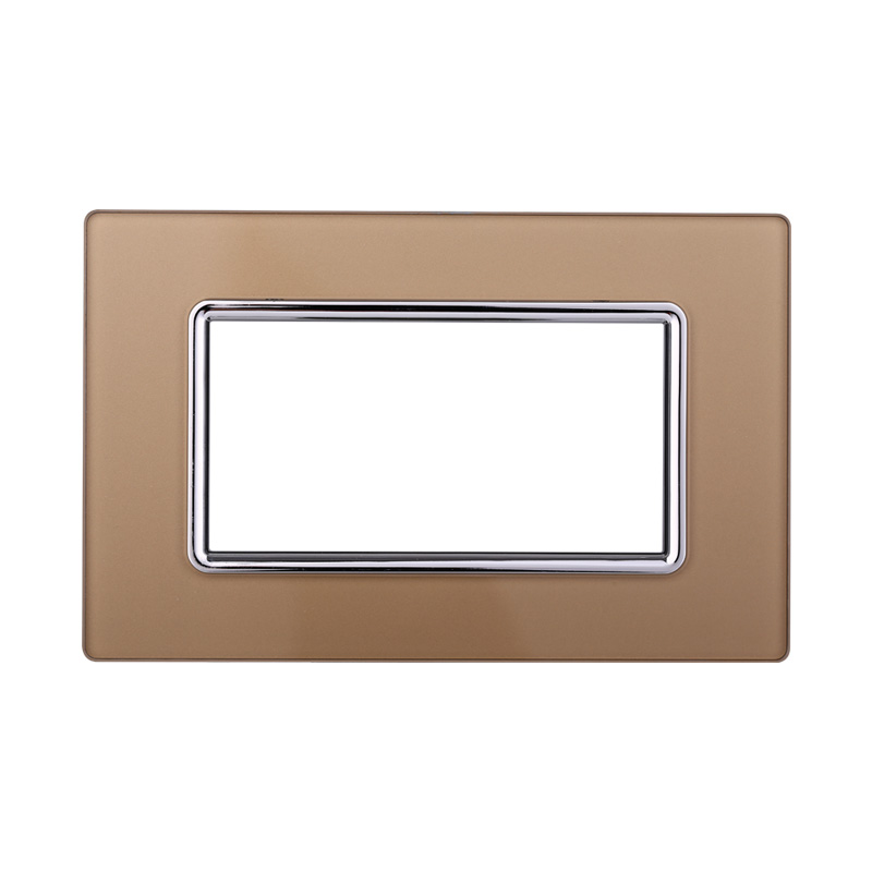 LN84411 — PLACCA VETRO 4P ORO