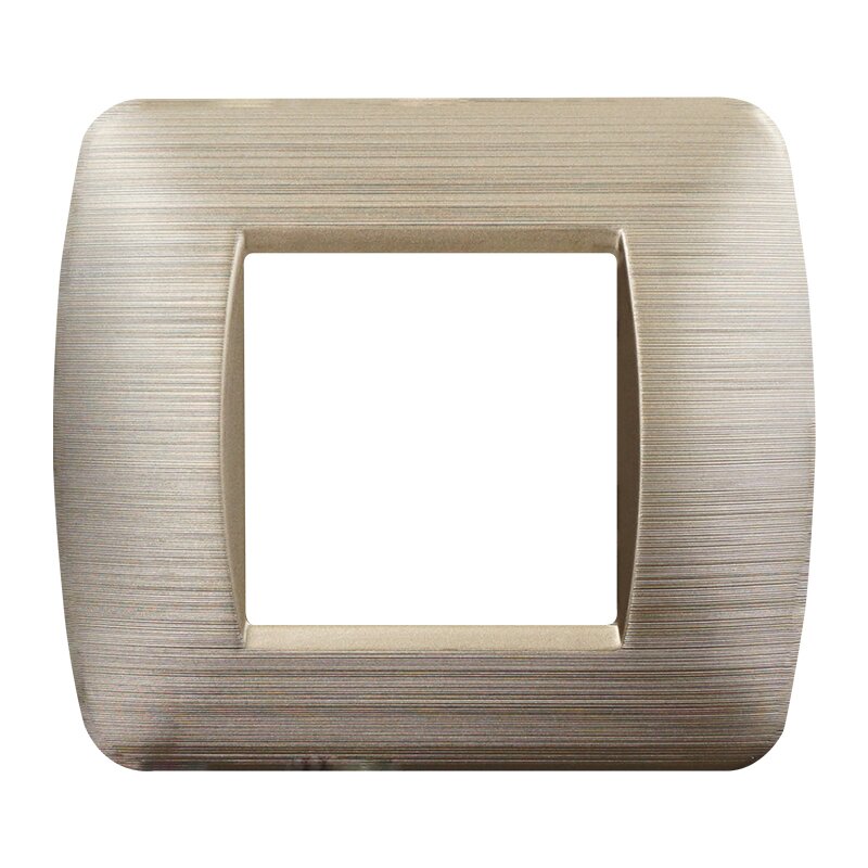 LN85211 — PLACCA 2P ORO SATINATO