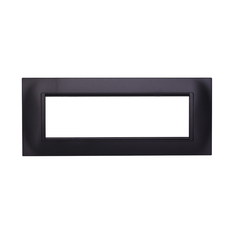 LN89702 — PLACCA QUADRATA 7P NERO