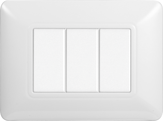 MT83301 — PLACCA PLASTICA 3P BIANCA