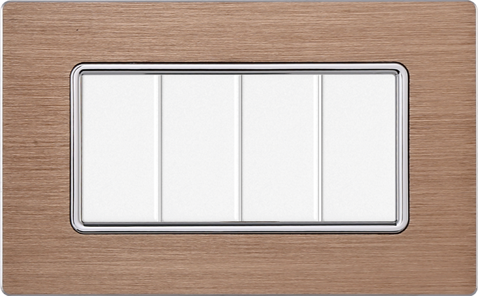 MT86411 — PLACCA ALLUMINIO 4P ORO