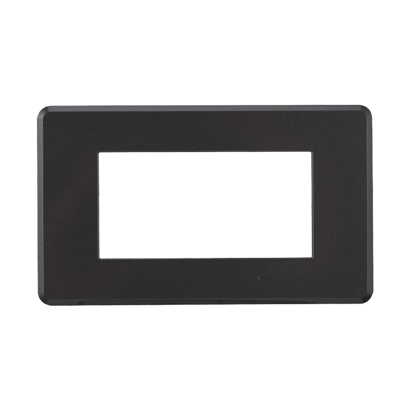 AN87407 — PLACCA SLIM 4P ACCIAIO SCURO