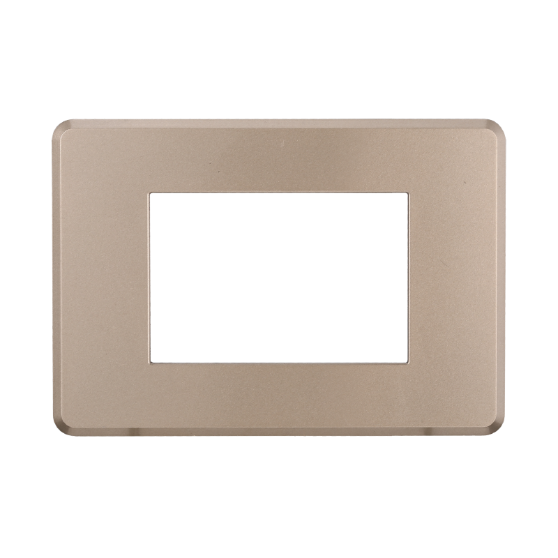 AN87310 — PLACCA SLIM 3P ACCIAIO BRONZO