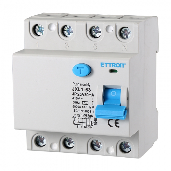 JX342561 — Interruttore Differenziale Puro 4P 25A 30mA 380V-6kA