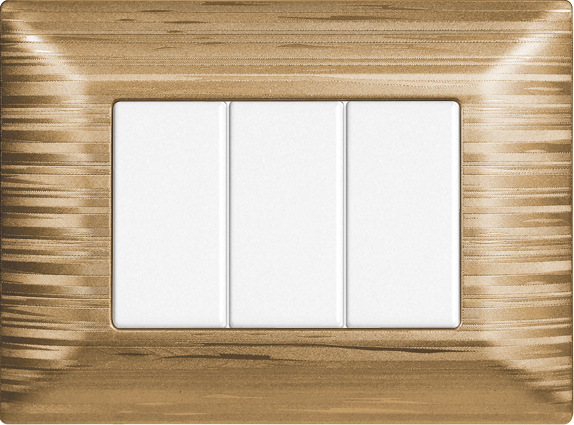 MT85311 — PLACCA 3P ORO SATINATO