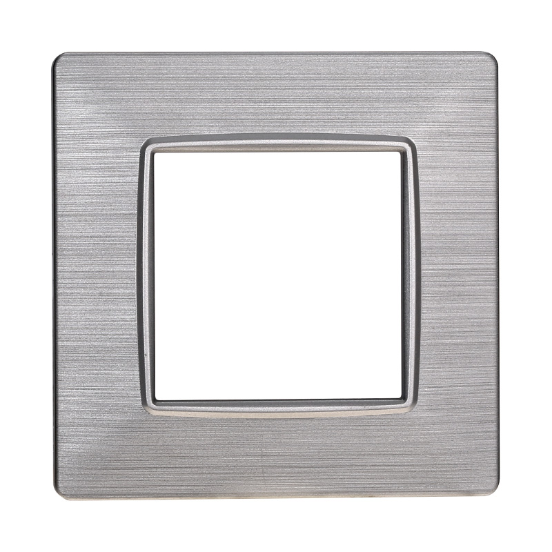 EV85215 — PLACCA 2P SILVER SATINATO