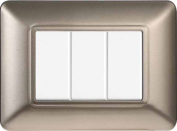 MT83308 — PLACCA PLASTICA 3P TITANIO