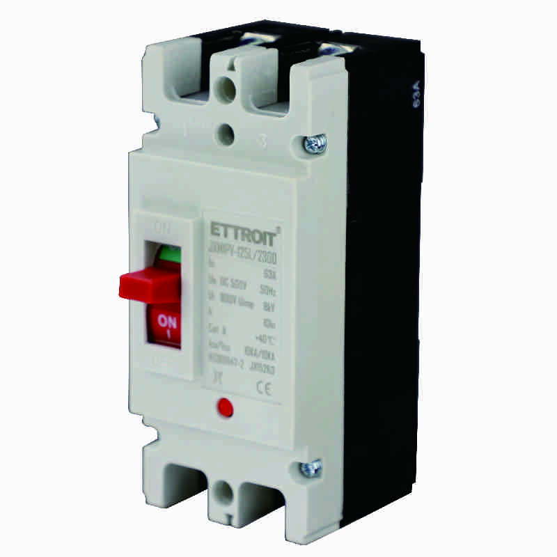 JX15263 — MCCB Interruttori Scatolati Magnetotermici 2P 63A DC 500V-10kA