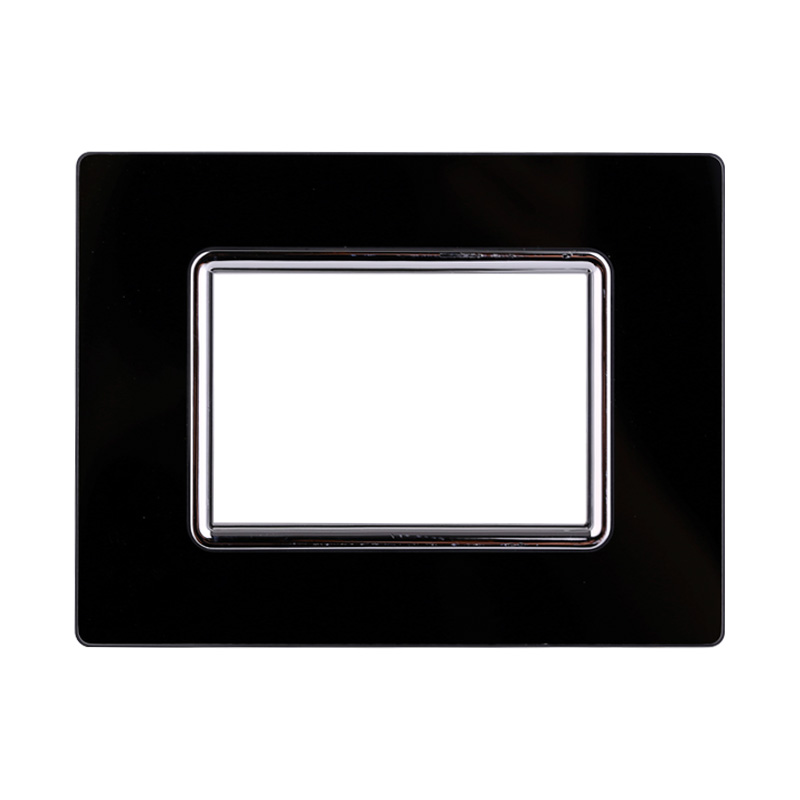 LN84302 — PLACCA VETRO 3P NERO