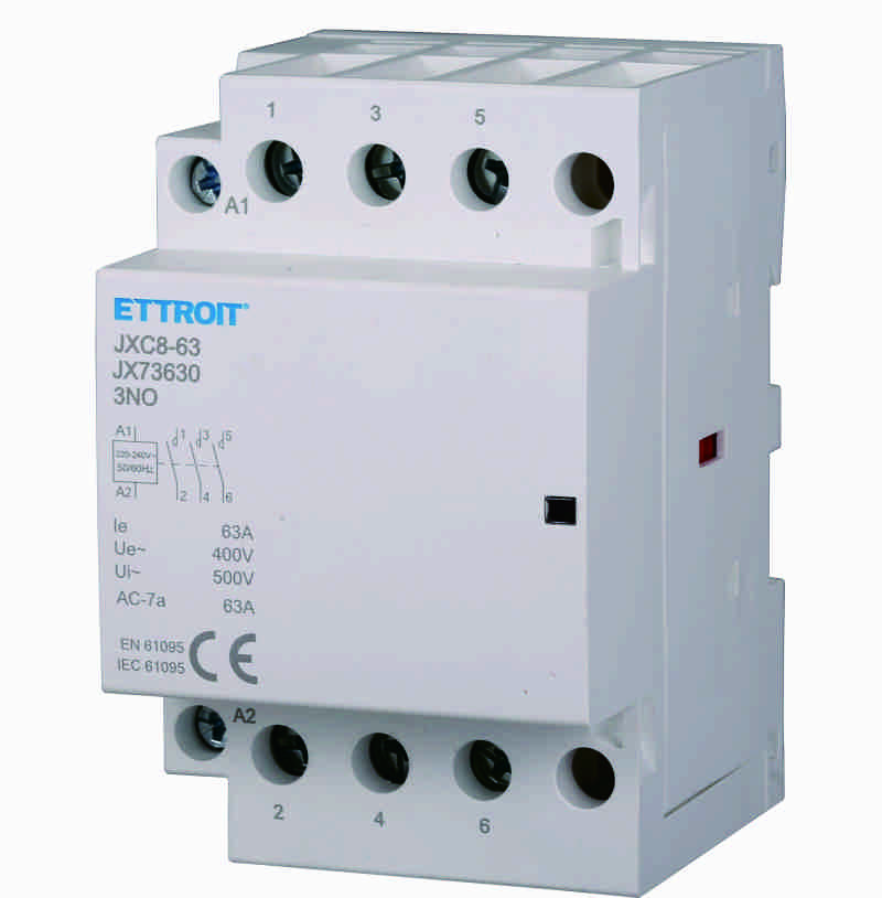 JX73630 — AC contattore DIN Rail 3P 220V 63A 3 Contatti NO