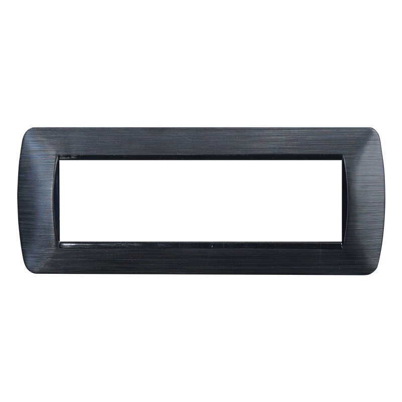 LN85714 — PLACCA 7P NERO SATINATO