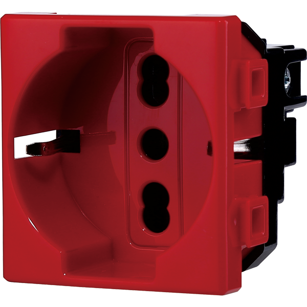 MT2116 — PRESA SCHUKO ROSSO 2P+T 16A
