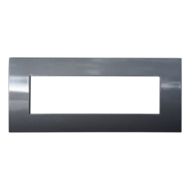 VA83707 — PLACCA PLASTICA 7P ACCIAIO SCURO
