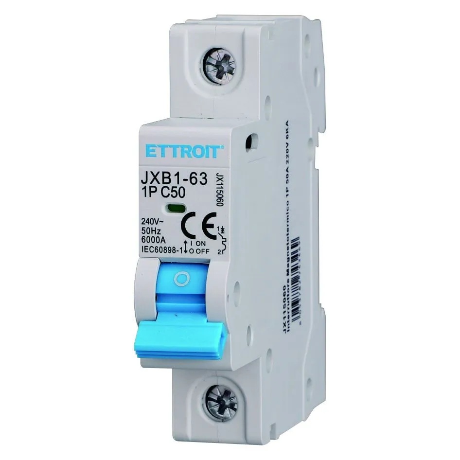 JX115060 — Interruttore Magnetotermico 1P 50A 220V 6kA