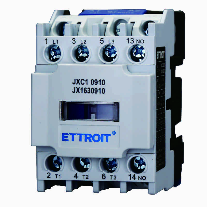 JX1630910 — JXC1 Contattore AC trifase 3P 9A, bobina 24V AC 50/60Hz, 1NO, Ue 380V