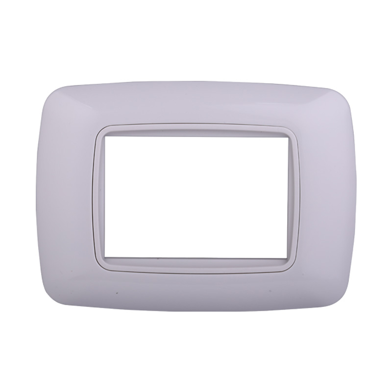 LN88318 — PLACCA PLASTICA 3P BOMBATA BIANCA/BIANCA