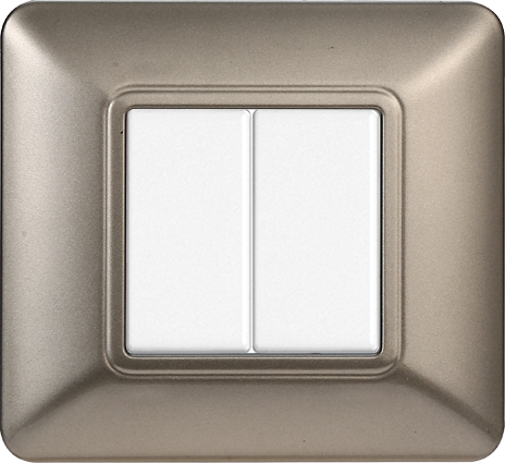 MT83208 — PLACCA PLASTICA 2P TITANIO