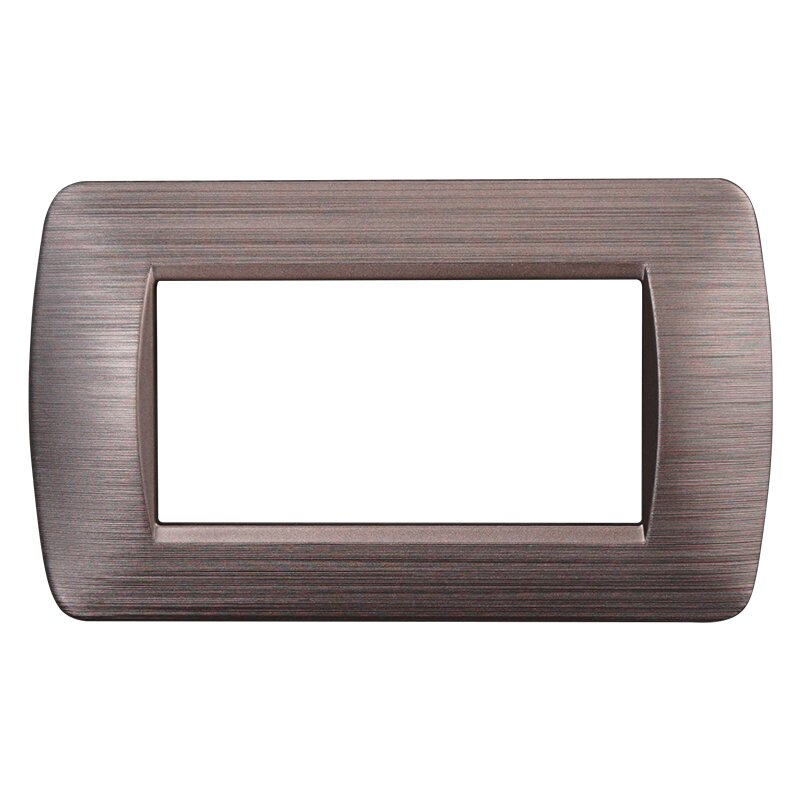 LN85410 — PLACCA 4P BRONZO SATINATO
