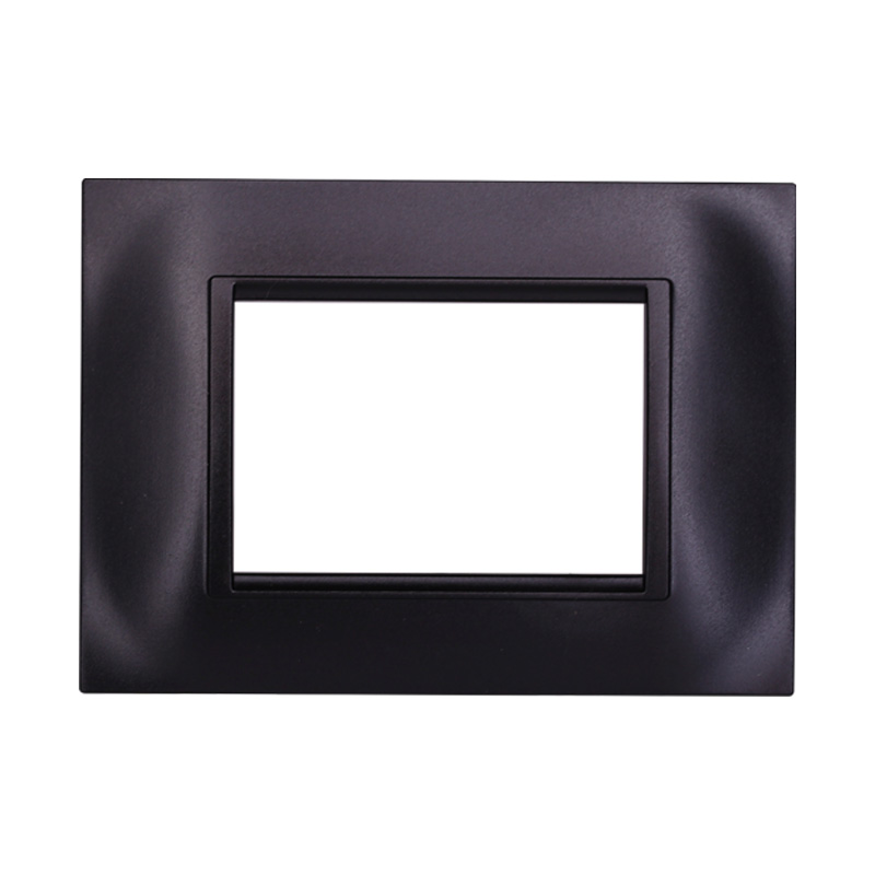 LN89302 — PLACCA QUADRATA 3P NERO