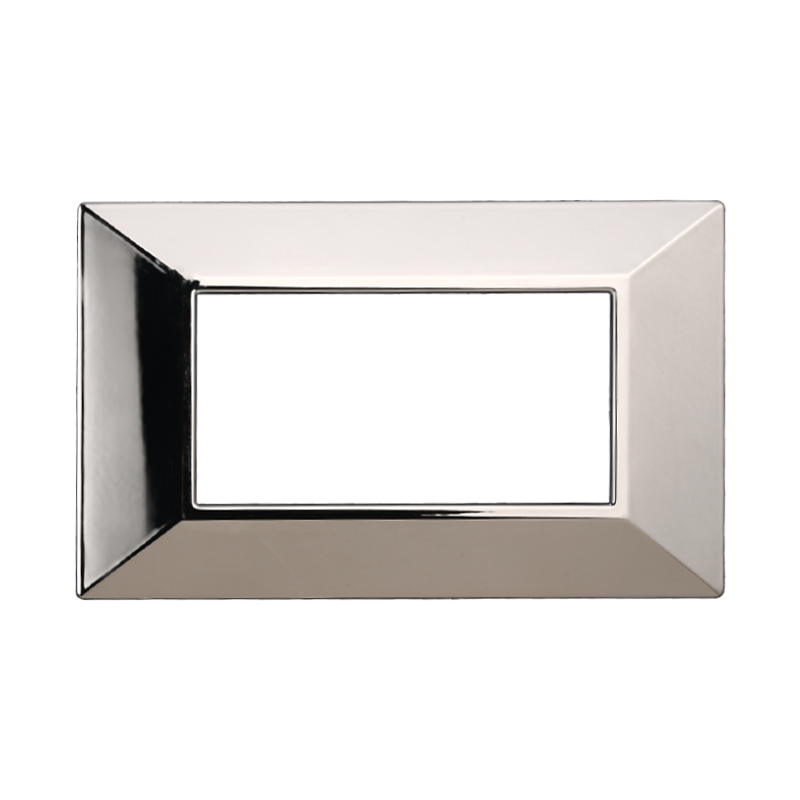 AN90413 — PLACCA PIRAMIDE 4P CROMATO LUCIDO