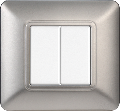 MT83206 — PLACCA PLASTICA 2P SILVER