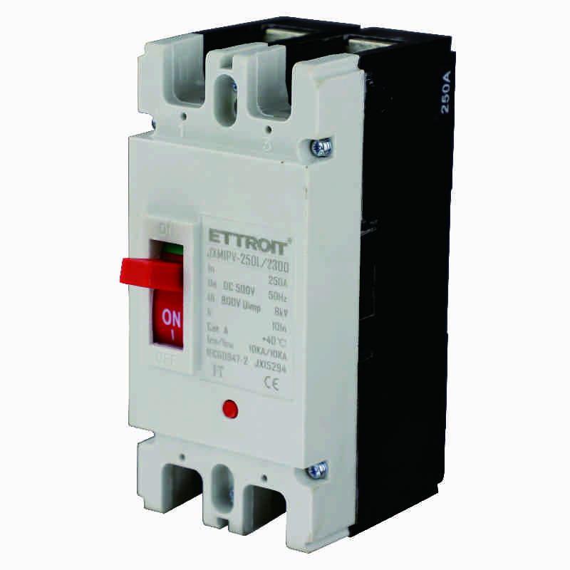 JX15294 — MCCB Interruttori Scatolati Magnetotermici 2P 250A DC 500V-10kA