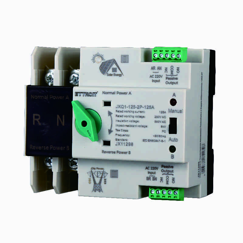 JX11298 — Commutatore automatico di rete ATS Fotovoltaico a Doppia Alimentazione 125A 2P