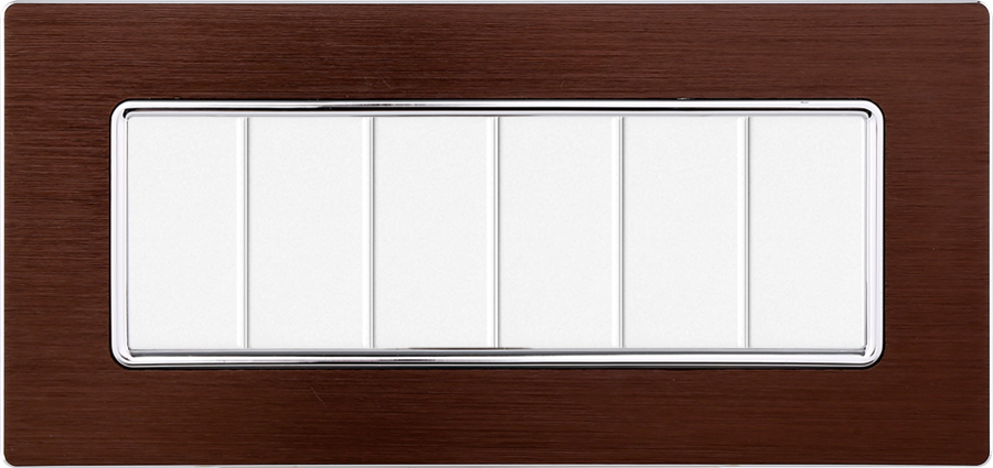 MT86610 — PLACCA ALLUMINIO 6P BRONZO