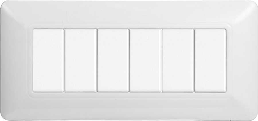 MT83601 — PLACCA PLASTICA 6P BIANCA