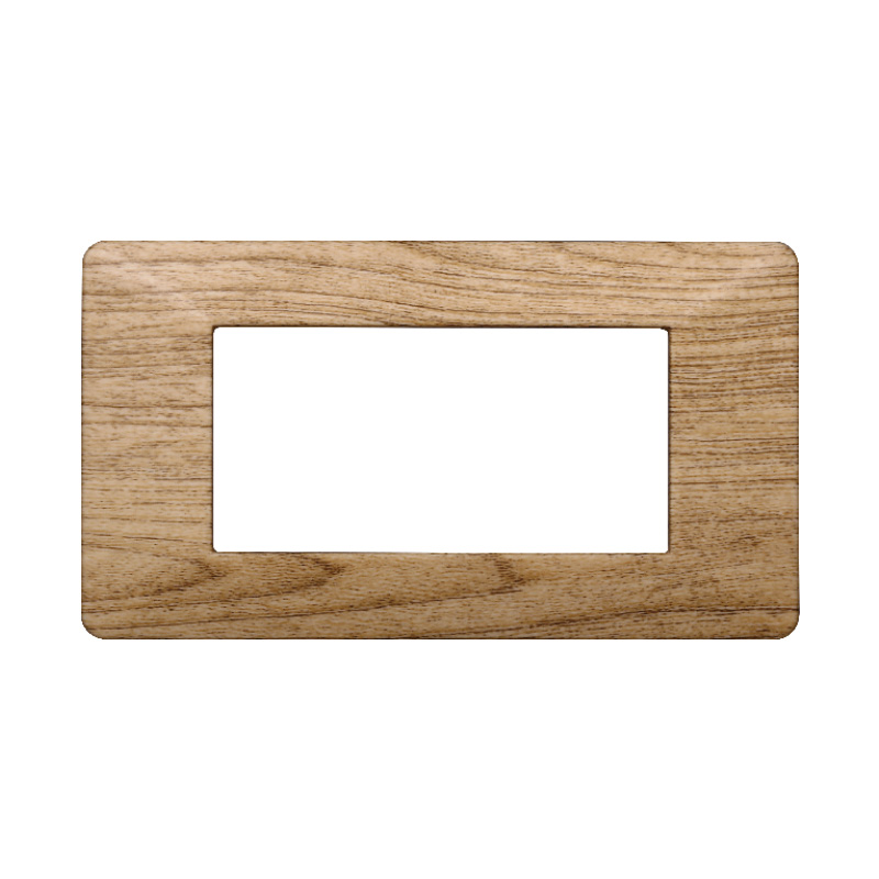 EV83405 — PLACCA PLASTICA 4P LEGNO SCURO
