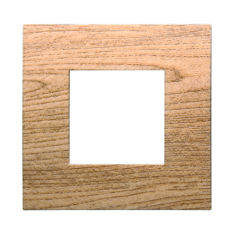 VA83205 — PLACCA PLASTICA 2P LEGNO SCURO