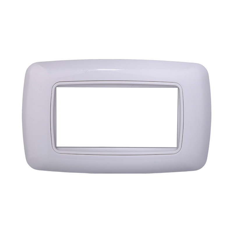 LN88418 — PLACCA PLASTICA 4P BOMBATA BIANCA/BIANCA