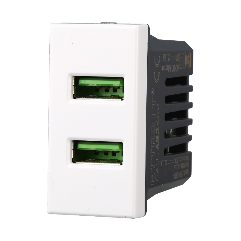 AB2402 — PRESA USB 2POSTI 2.1AMH