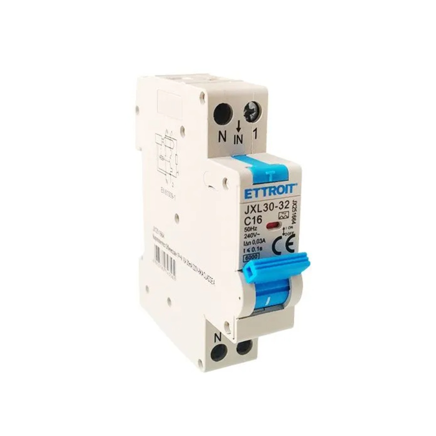 JX251664 — Magnetotermico Differenziale 1P+N 16A 30mA 220V-6kA CLASSE A ELETTRONICO
