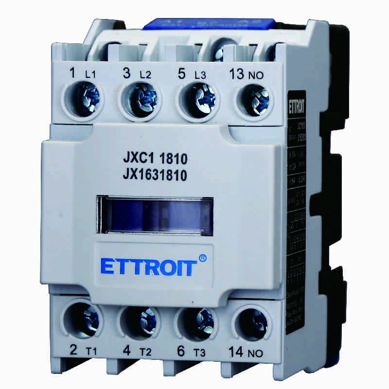JX1631810 — JXC1 Contattore AC trifase 3P 18A, bobina 24V AC 50/60Hz, 1NO, Ue 380V
