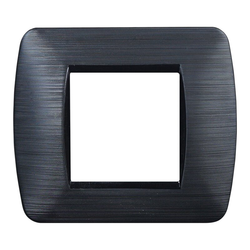 LN85214 — PLACCA 2P NERO SATINATO