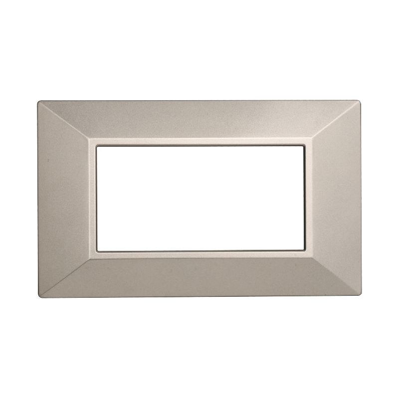 AN90408 — PLACCA PIRAMIDE 4P TITANIO