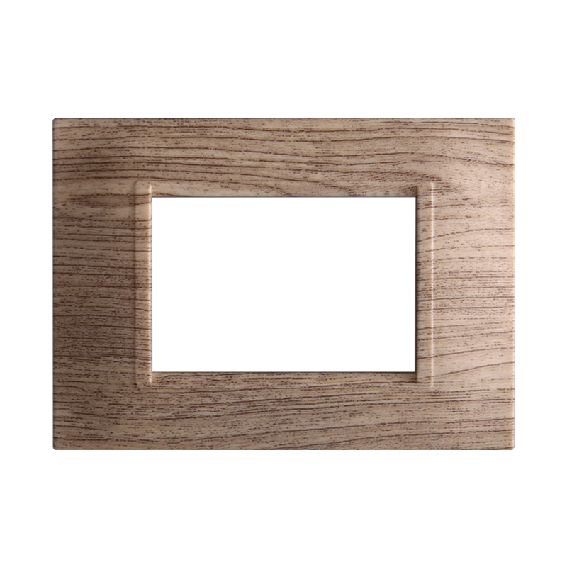 LN89305 — PLACCA QUADRATA 3P LEGNO SCURO