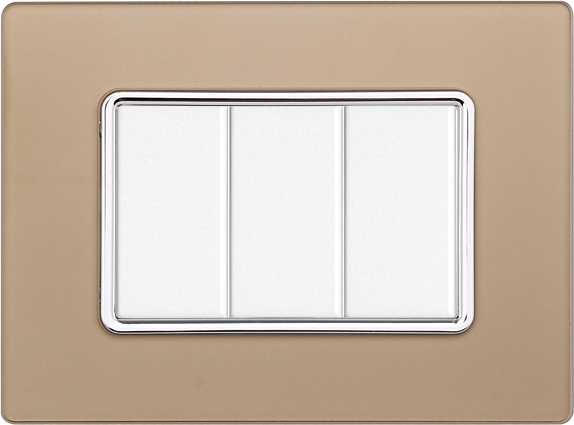 MT84311 — PLACCA VETRO 3P ORO