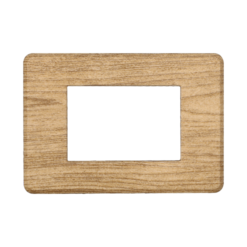 AN87305 — PLACCA SLIM 3P LEGNO SCURO